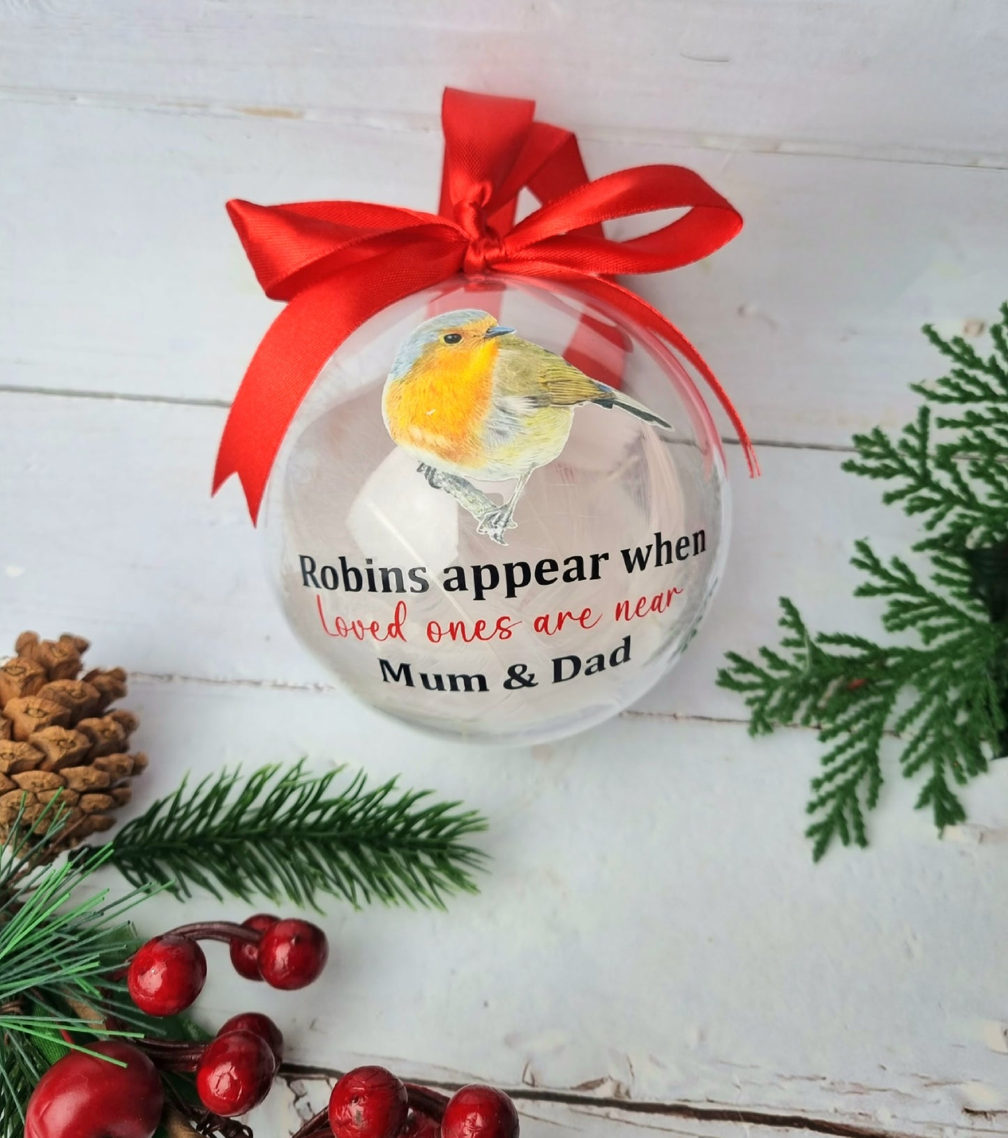 Robin Memorial Bauble