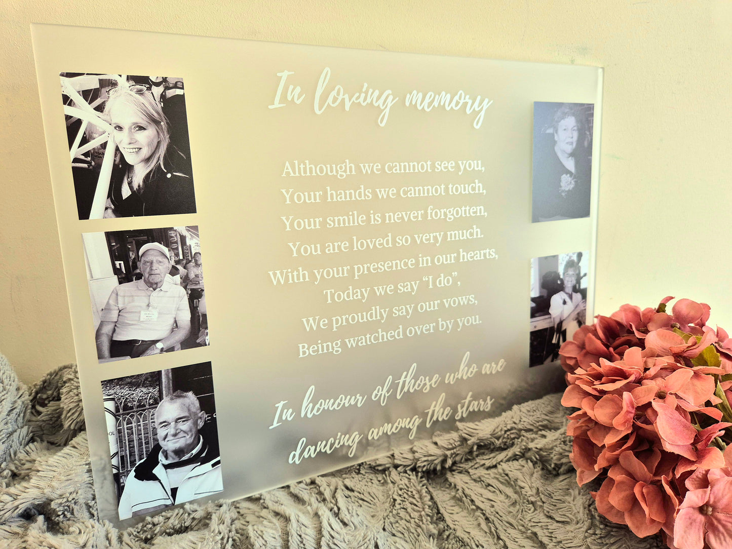 Memorial Sign Frosted