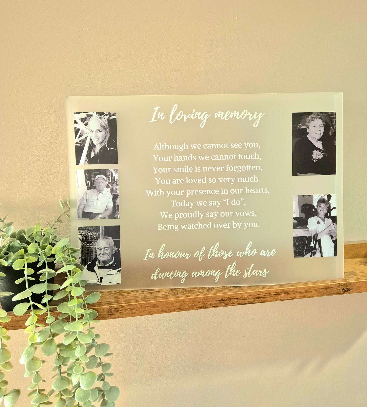 Memorial Sign Frosted