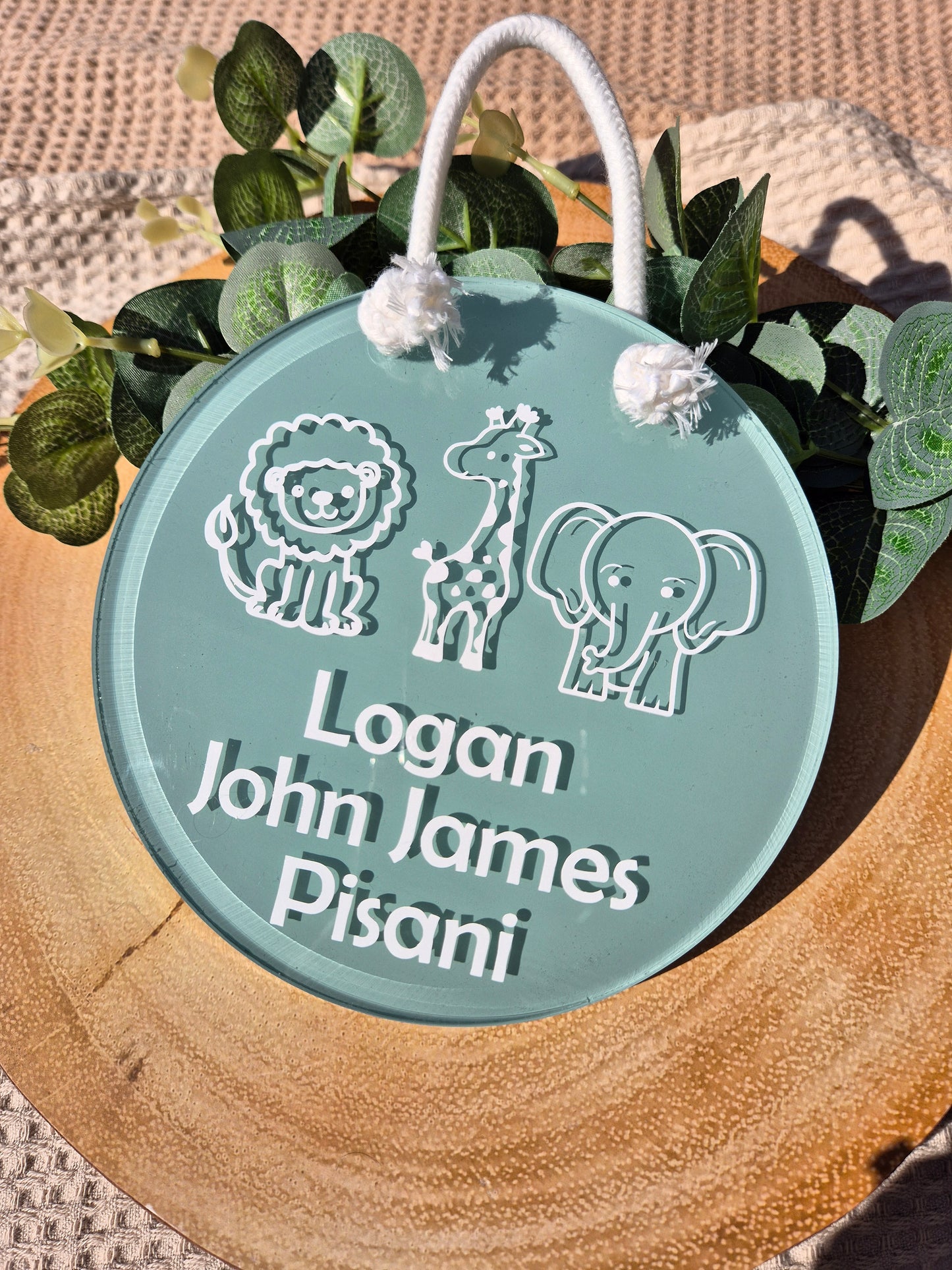 Safari Bedroom Door Sign