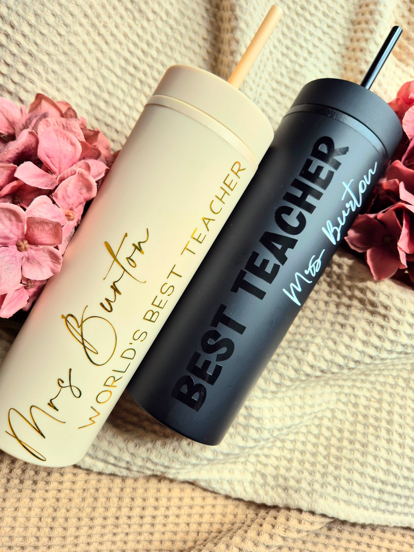 Beige Teacher Tumblers