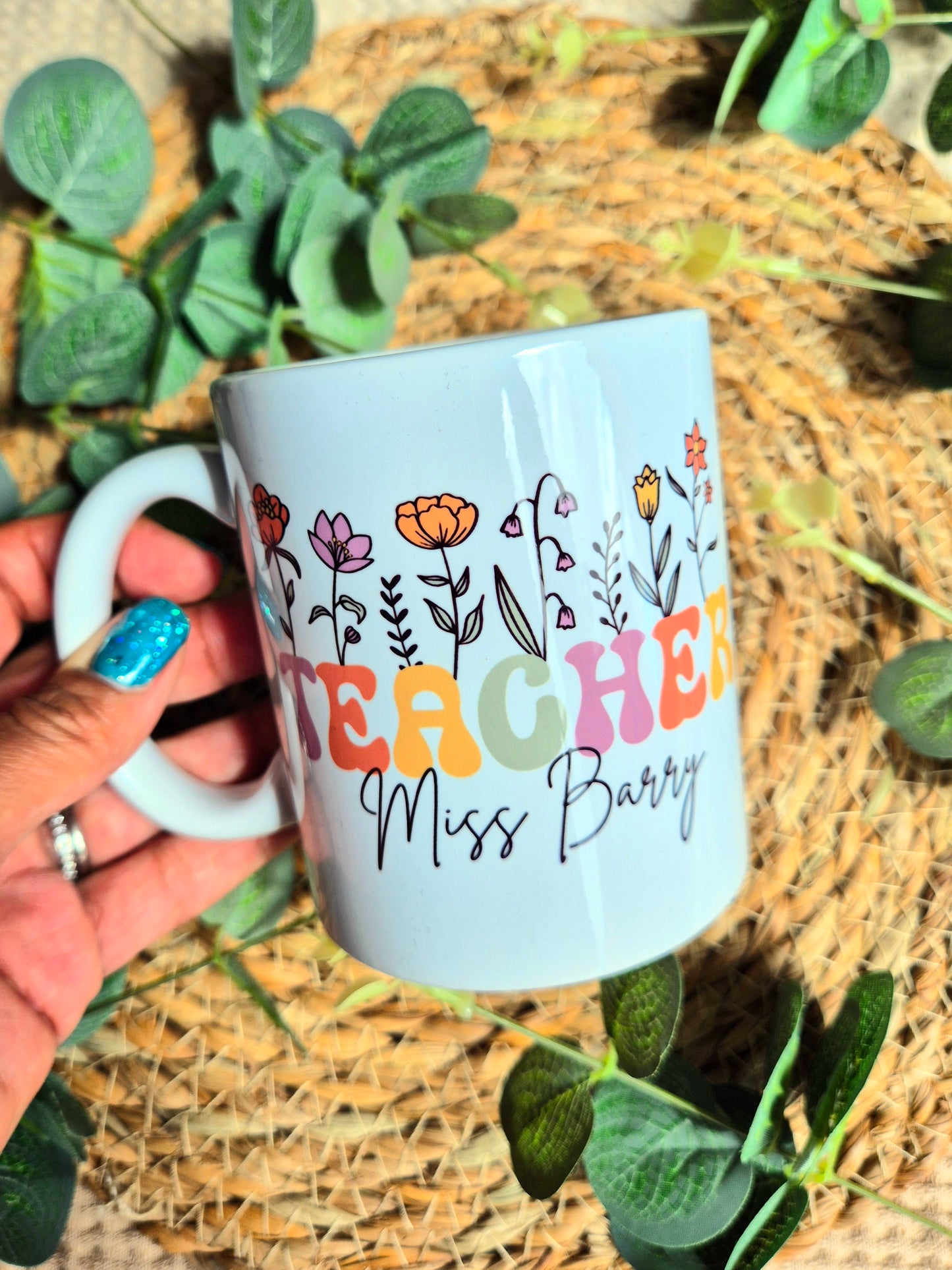 Wild Flowers Teacher Mug