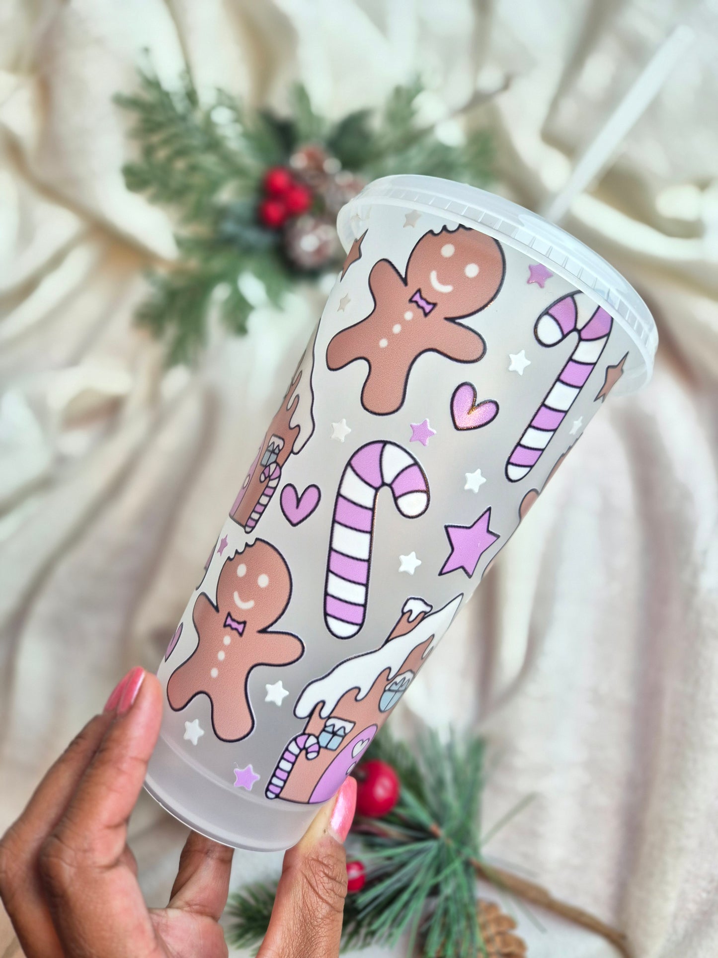 Festive Gingerbread Cold Cup