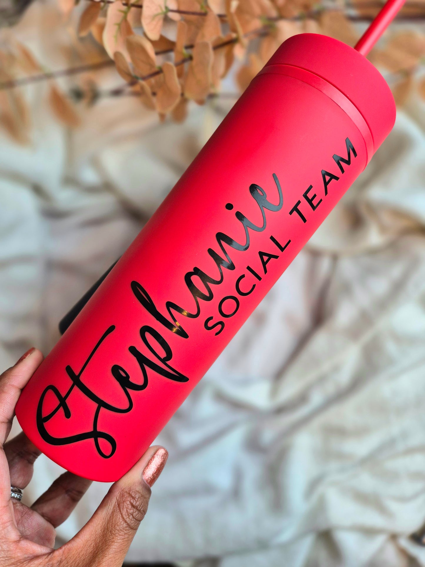 Social Team Skinny Tumbler