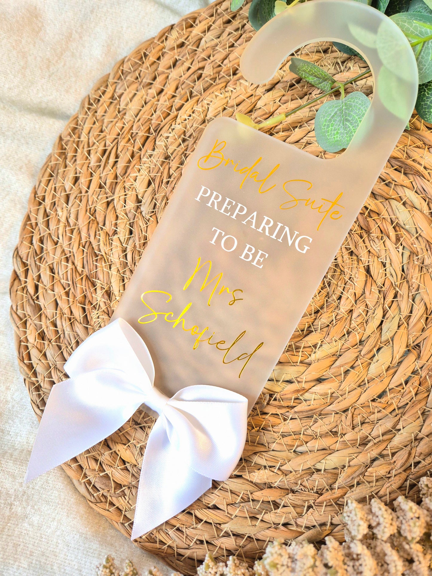 Wedding Day Door Hanger