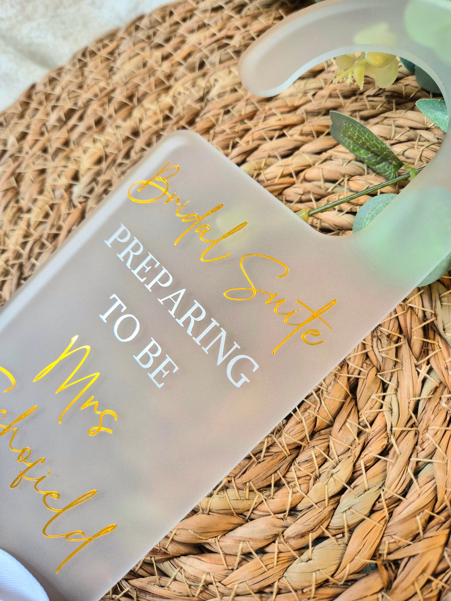 Wedding Day Door Hanger