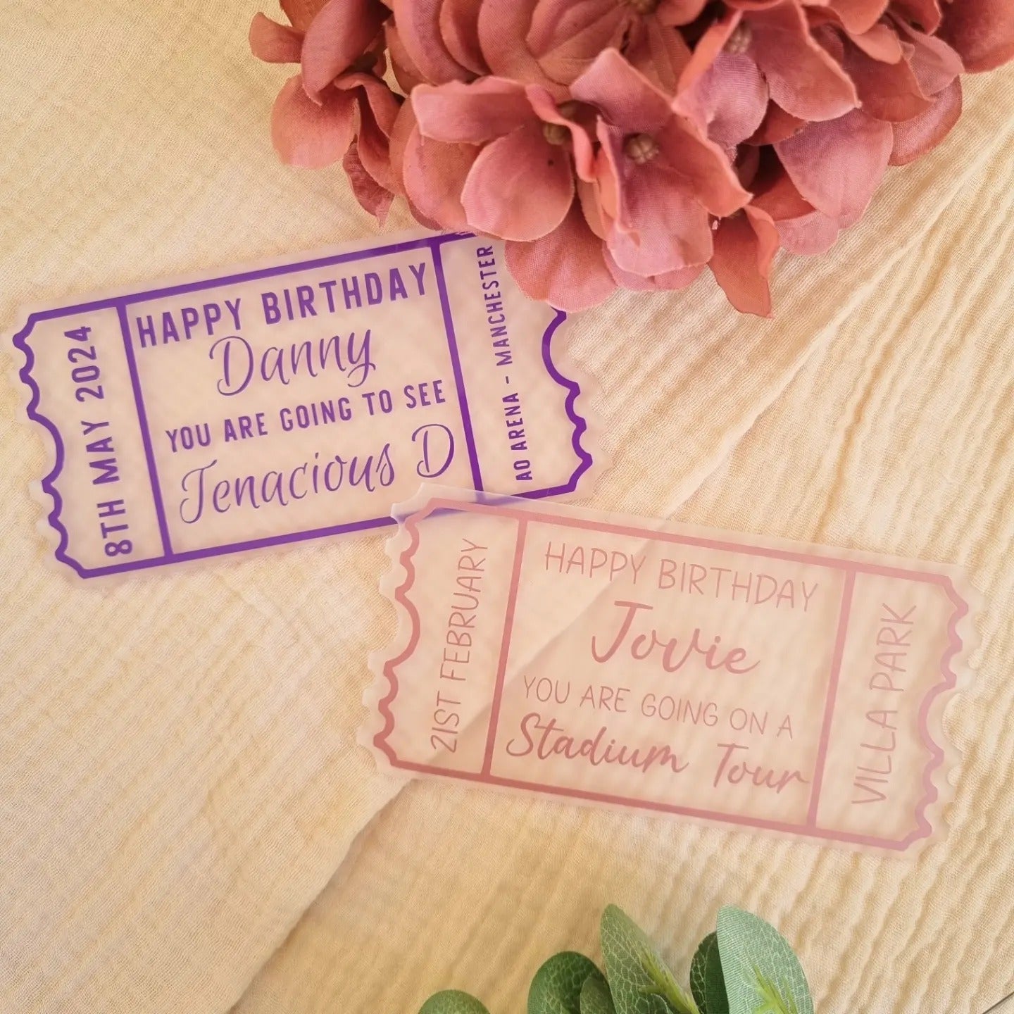 Acrylic Ticket