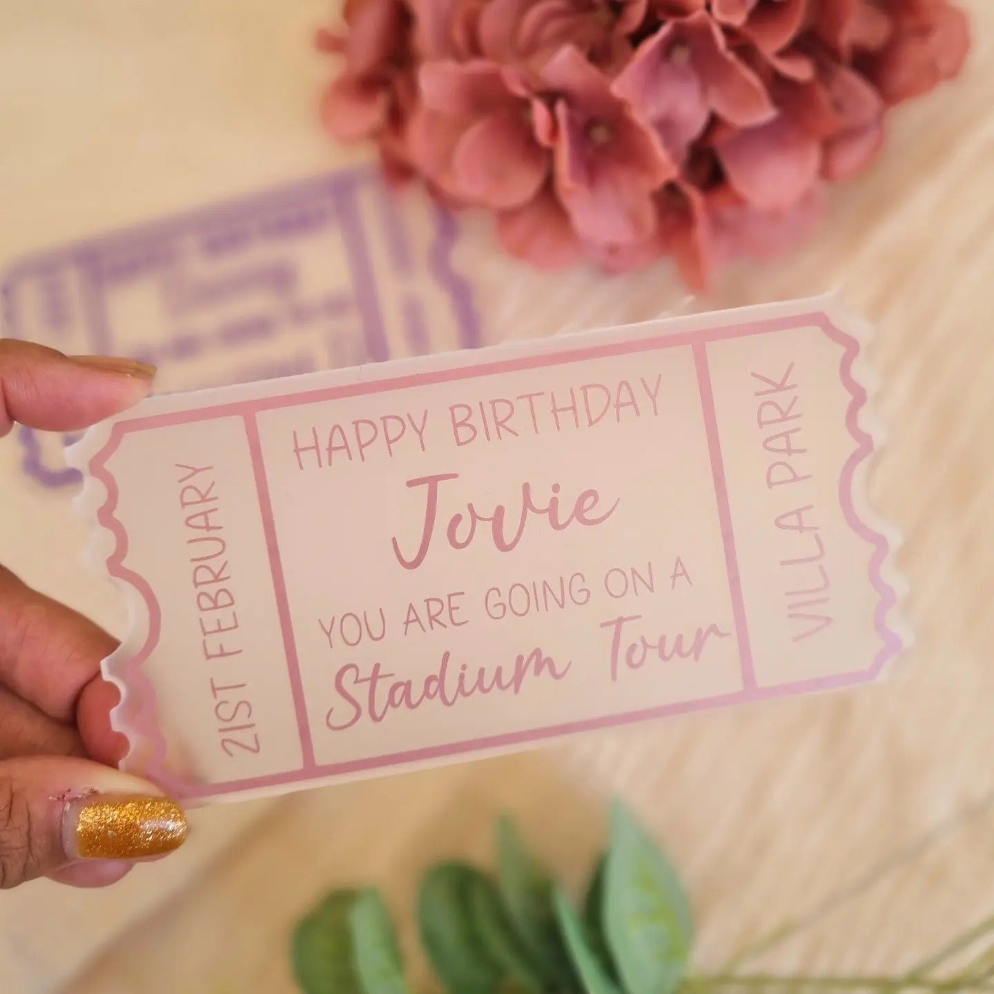 Acrylic Ticket