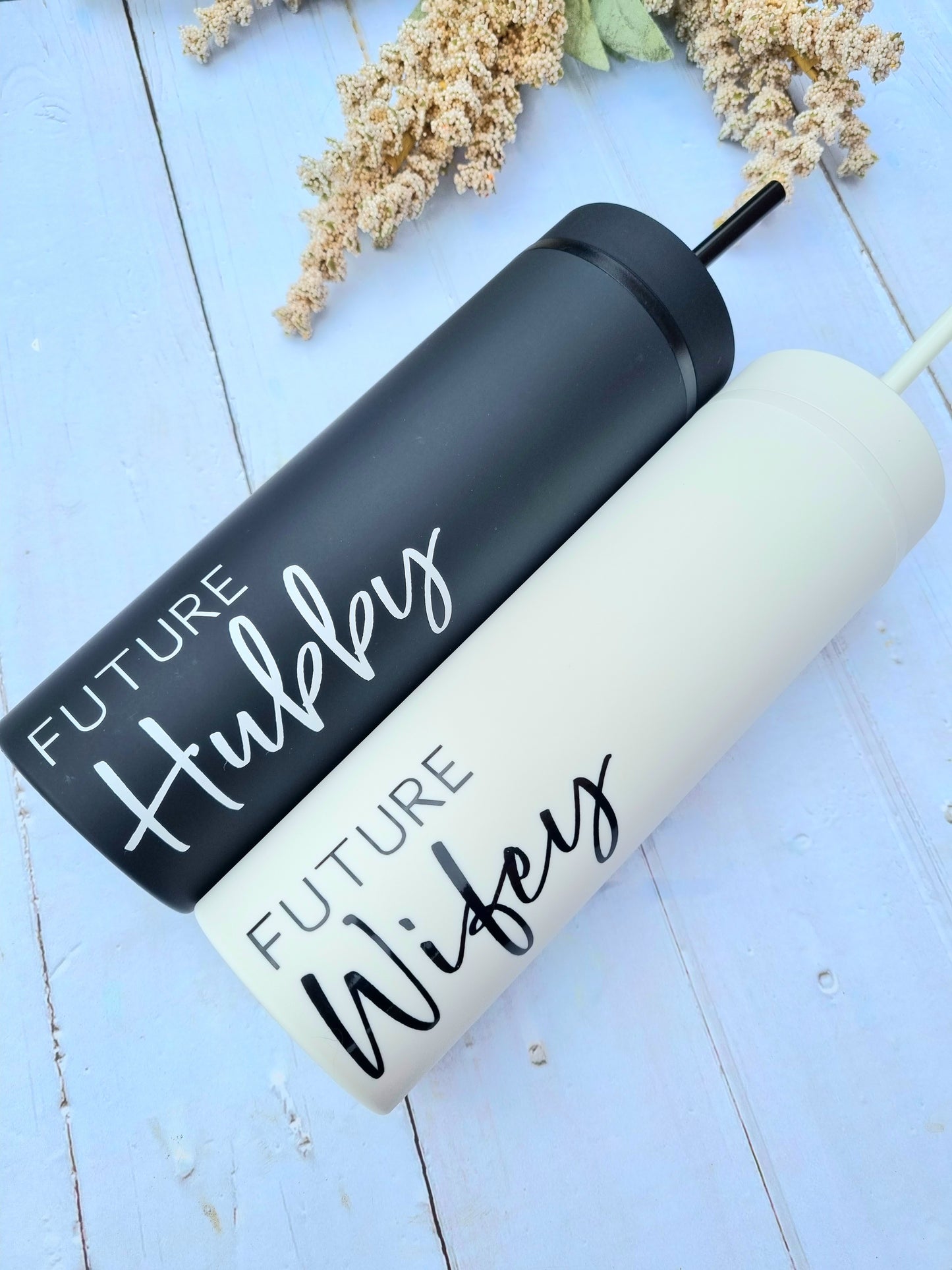 Future Hubby & Wifey Skinny Tumblers