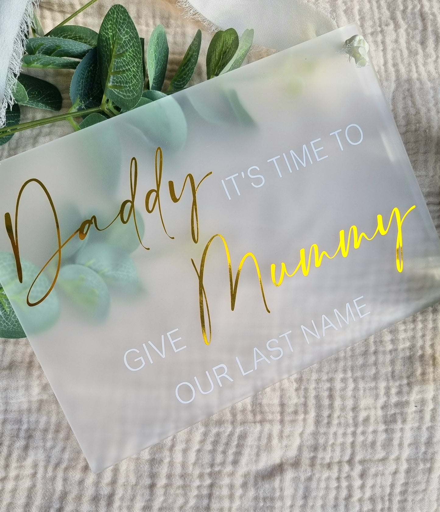 Flower Girl/Page Boy Sign