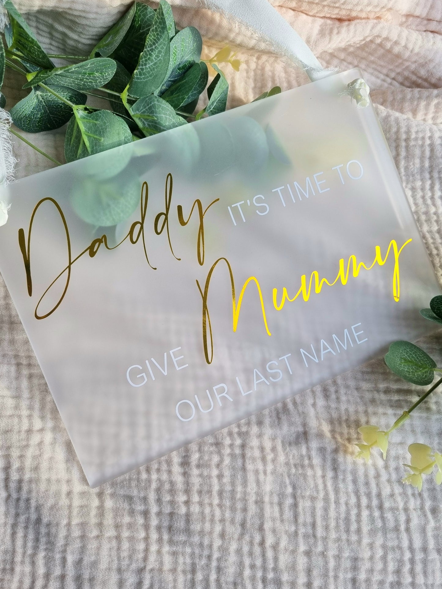 Flower Girl/Page Boy Sign