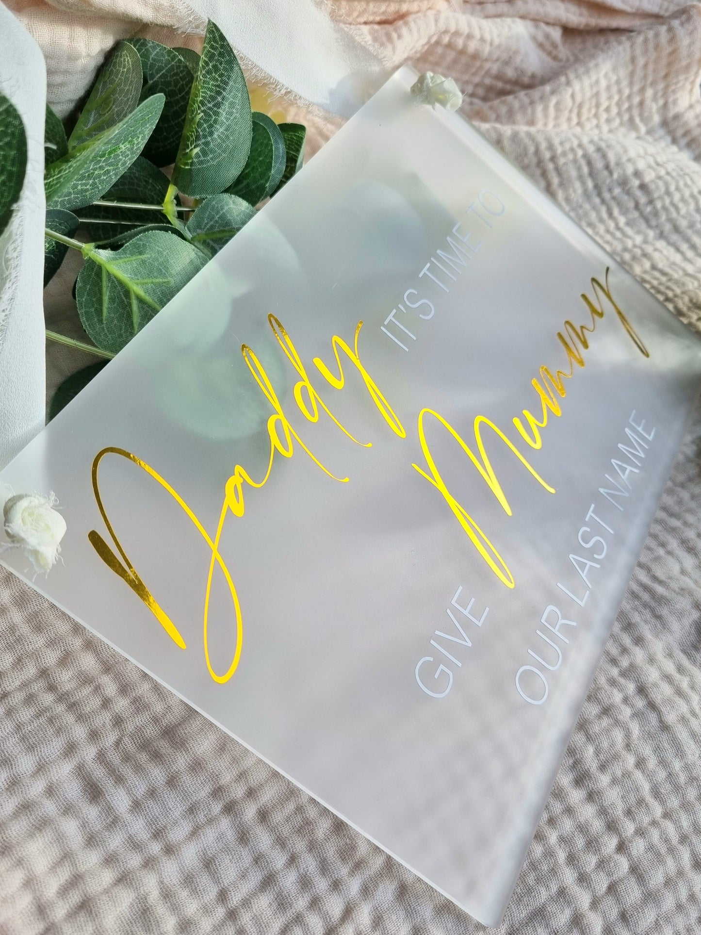 Flower Girl/Page Boy Sign