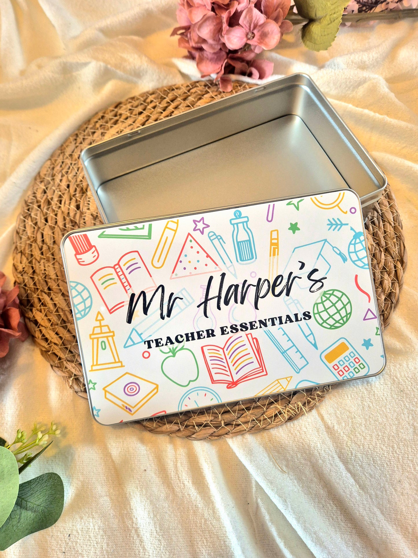 Personalised Teacher Essentials Tin