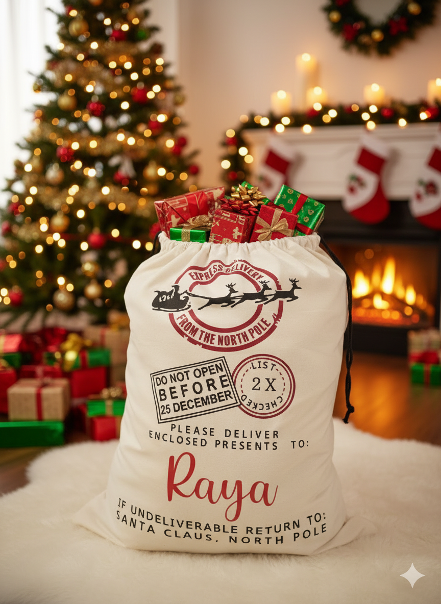 Large Santa Sack - Sleigh