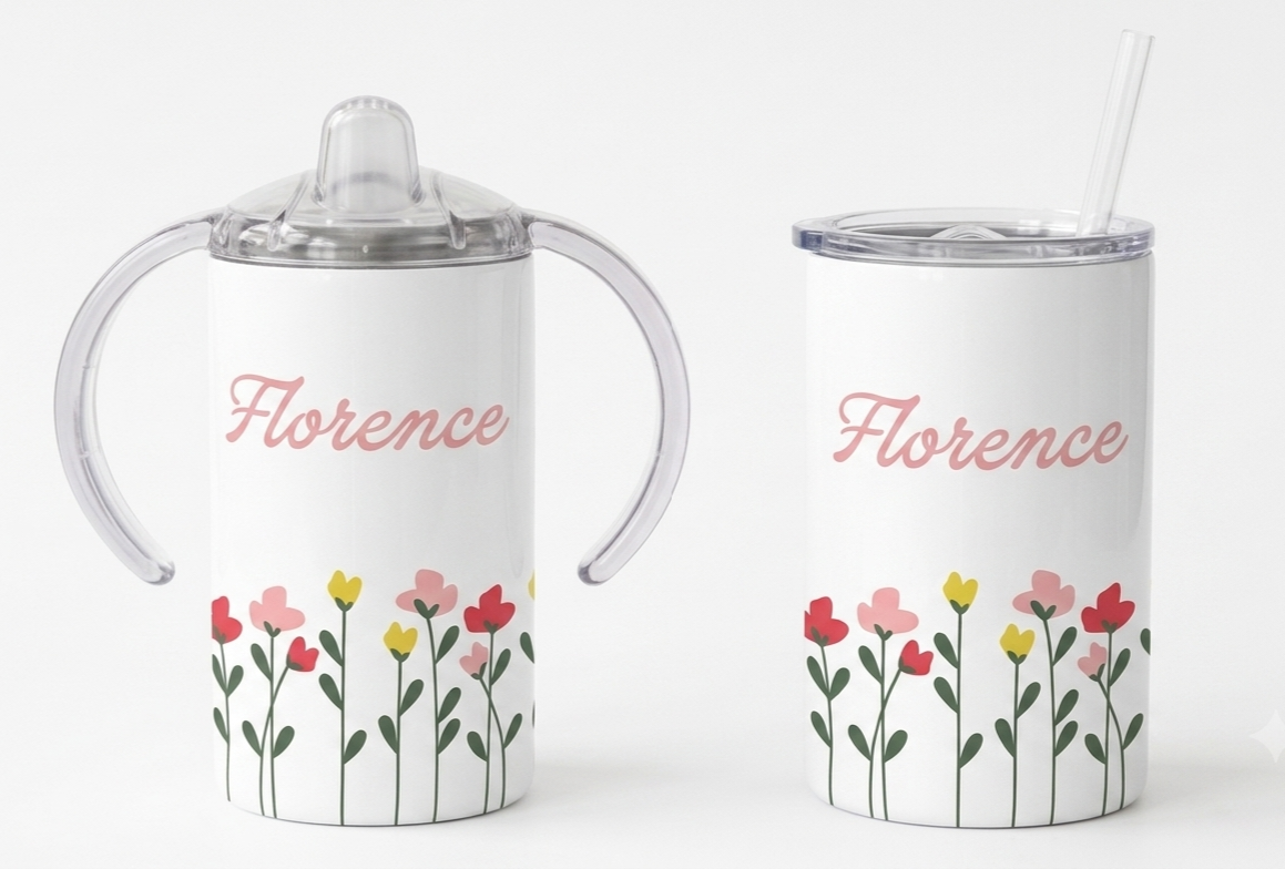 Personalised Flower Girl Sippy Cup