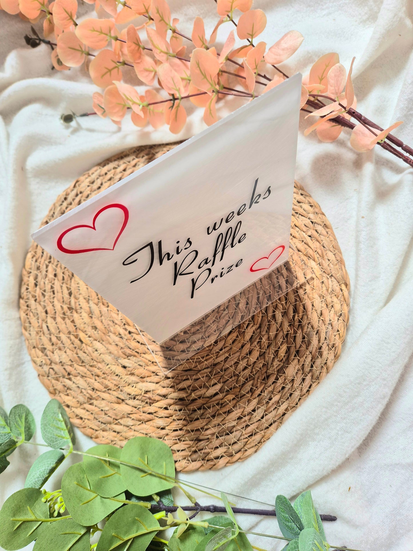 Raffle Prize Sign