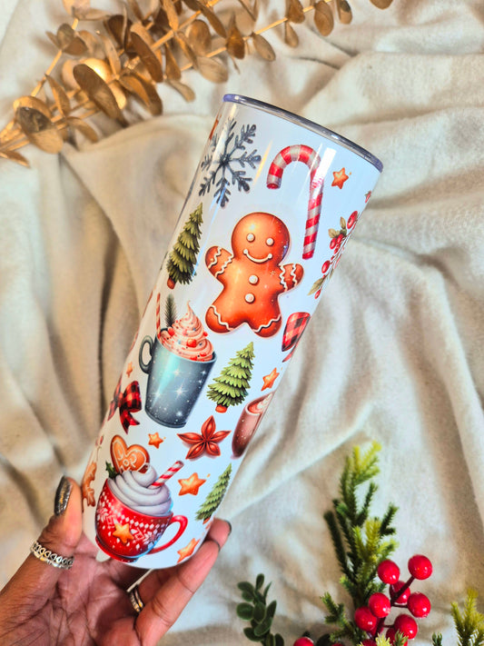 Festive Metal Tumbler