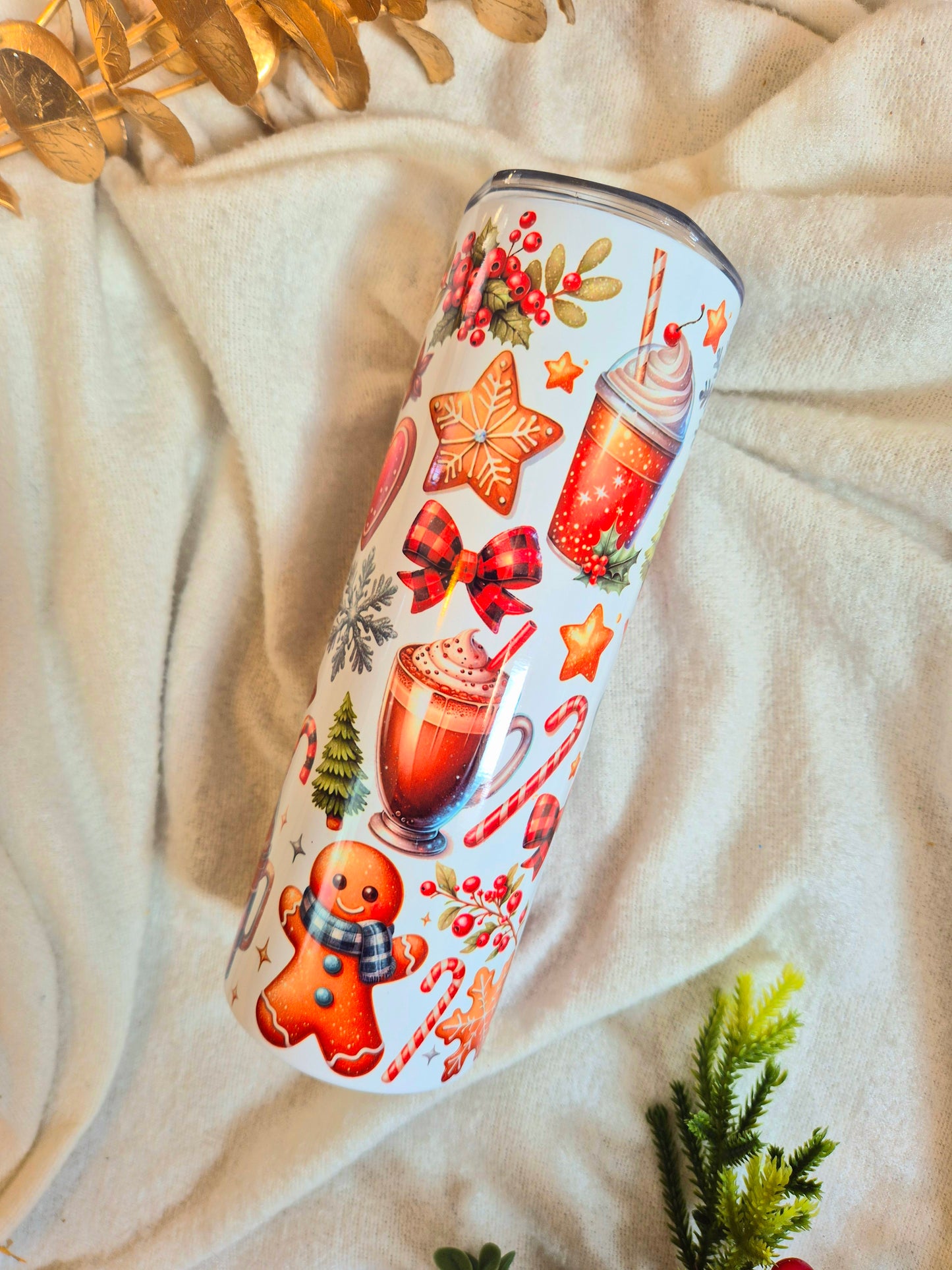 Festive Metal Tumbler