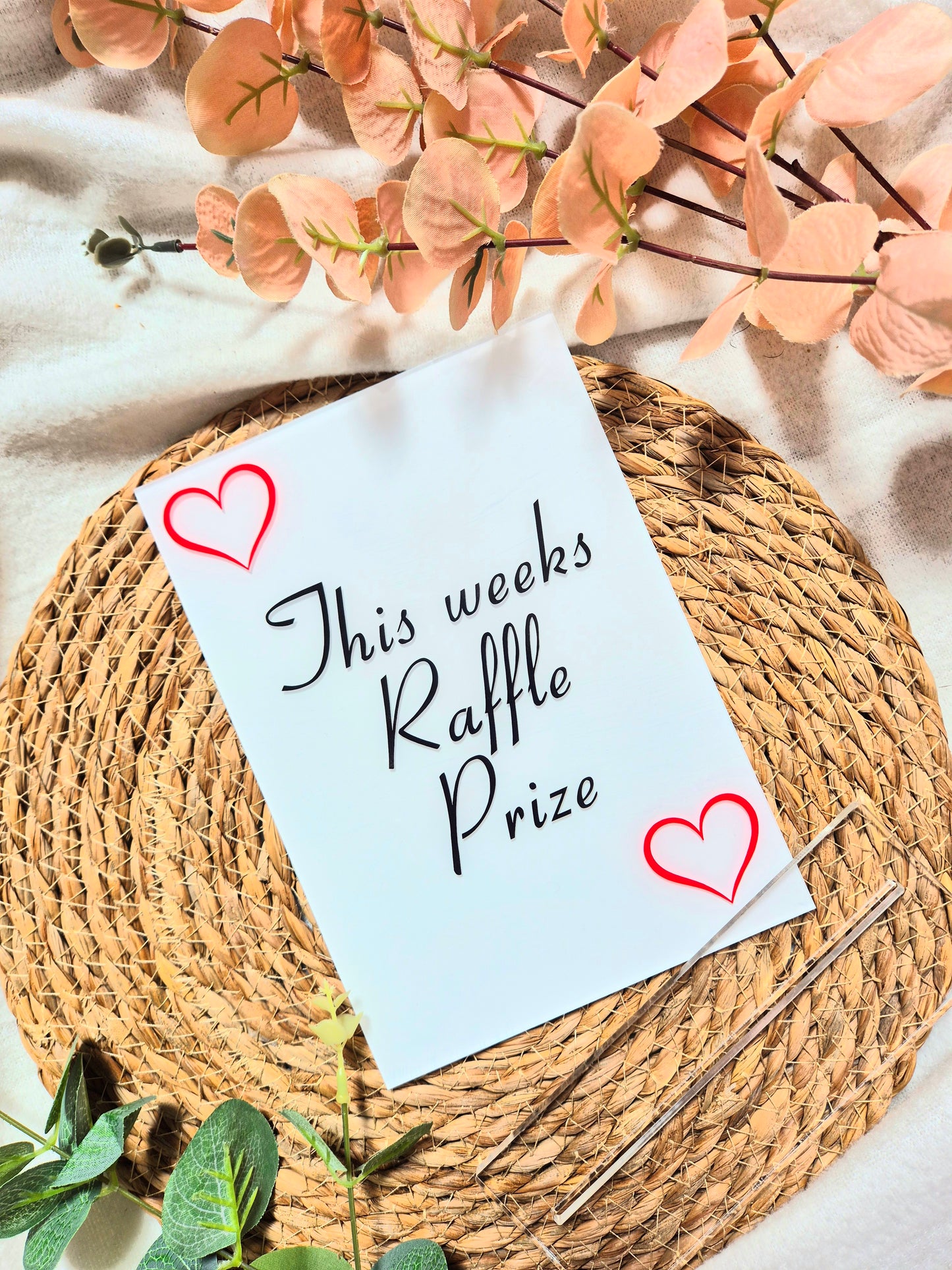 Raffle Prize Sign