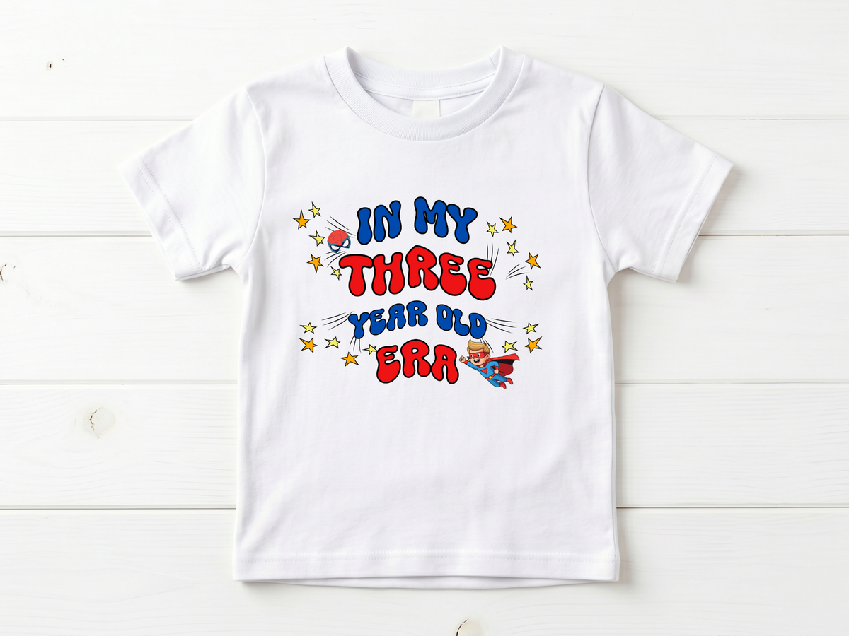 Superhero 3rd birthday children's T-shirt - In My Three Year Old Era