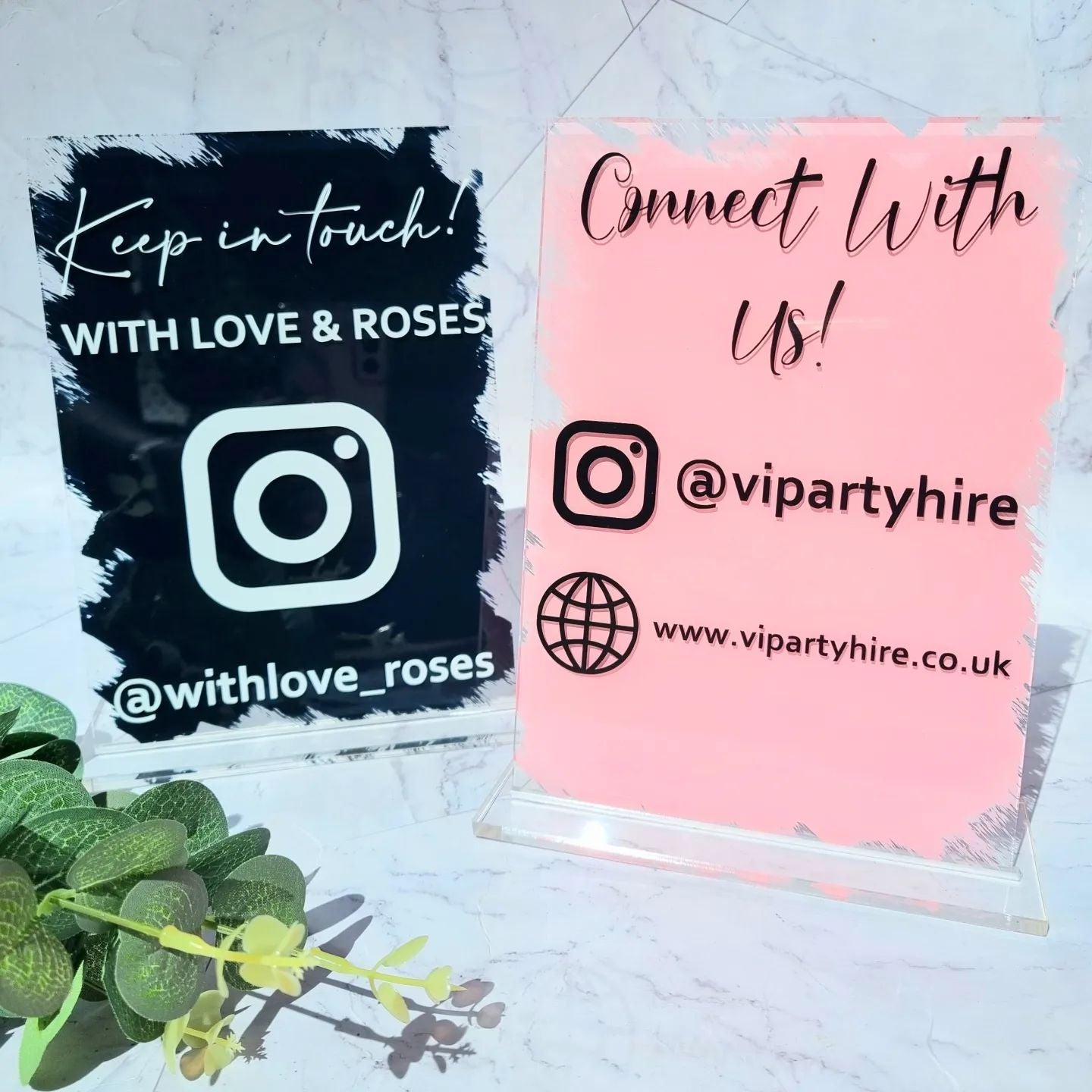 Social Media Business Signs