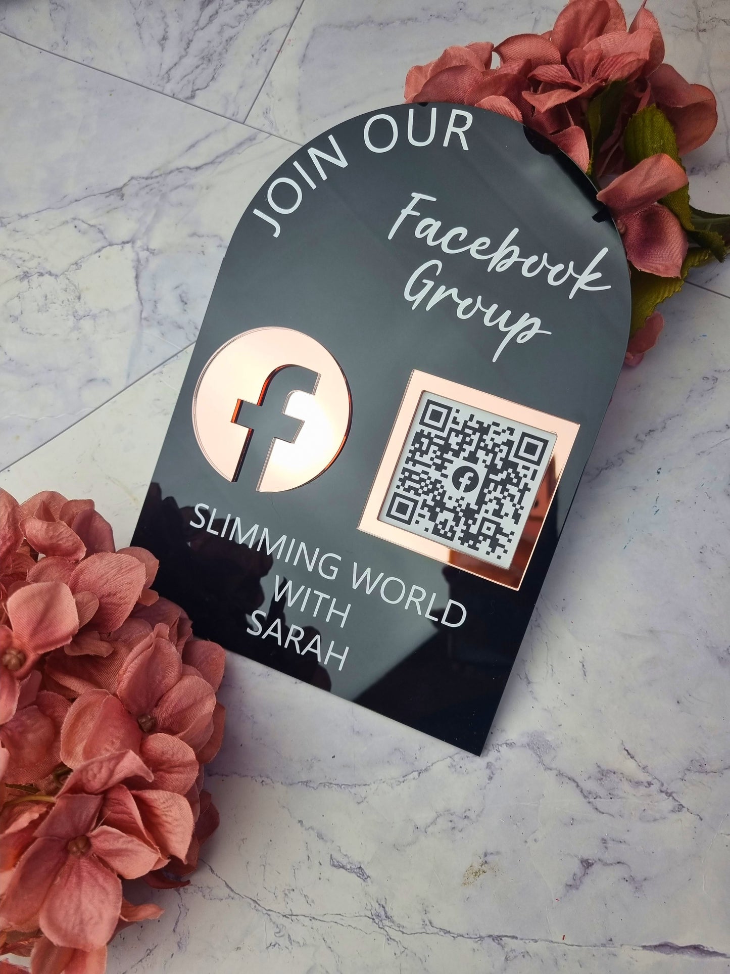 Facebook Group QR Code Sign