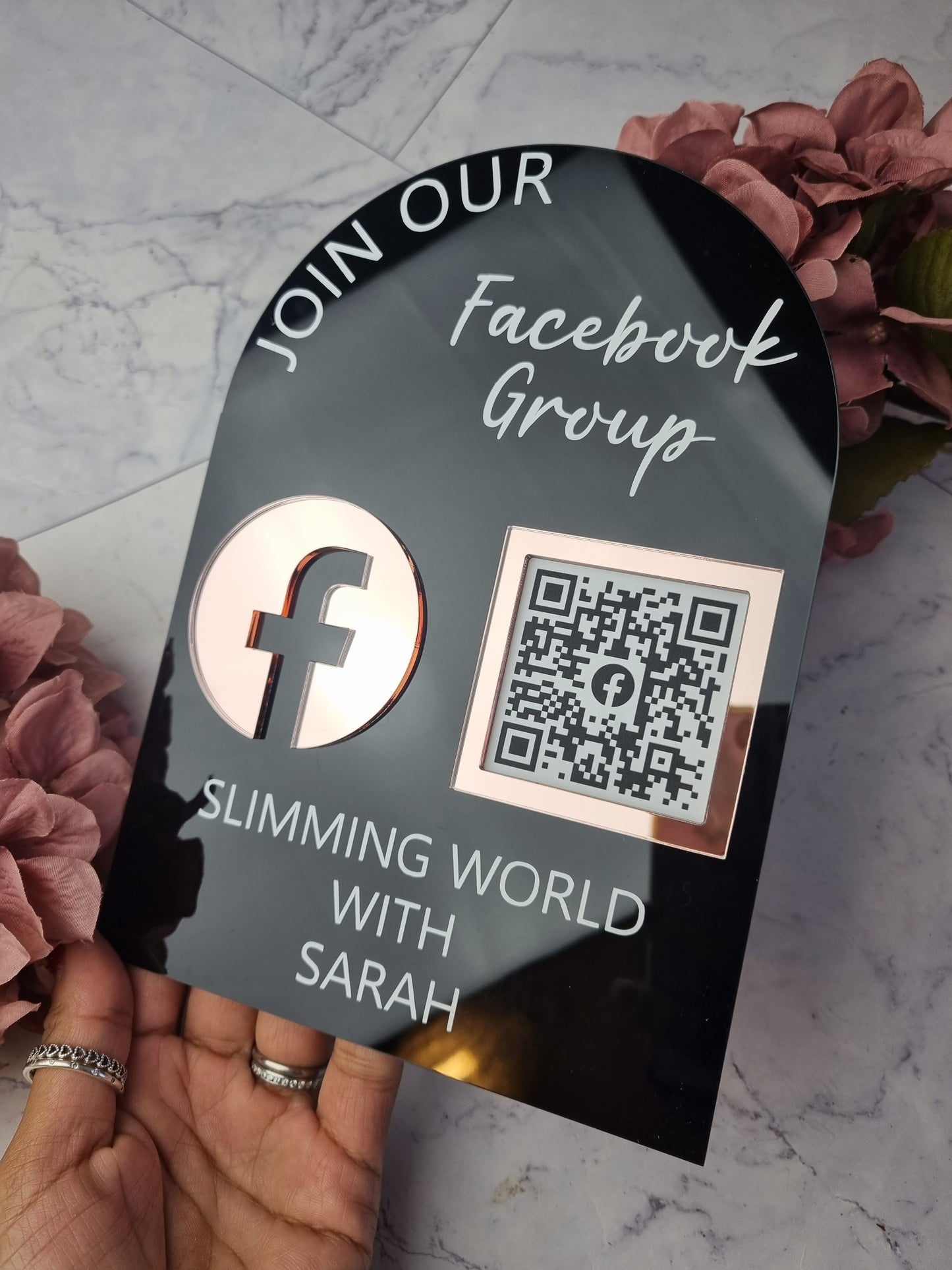 Facebook Group QR Code Sign