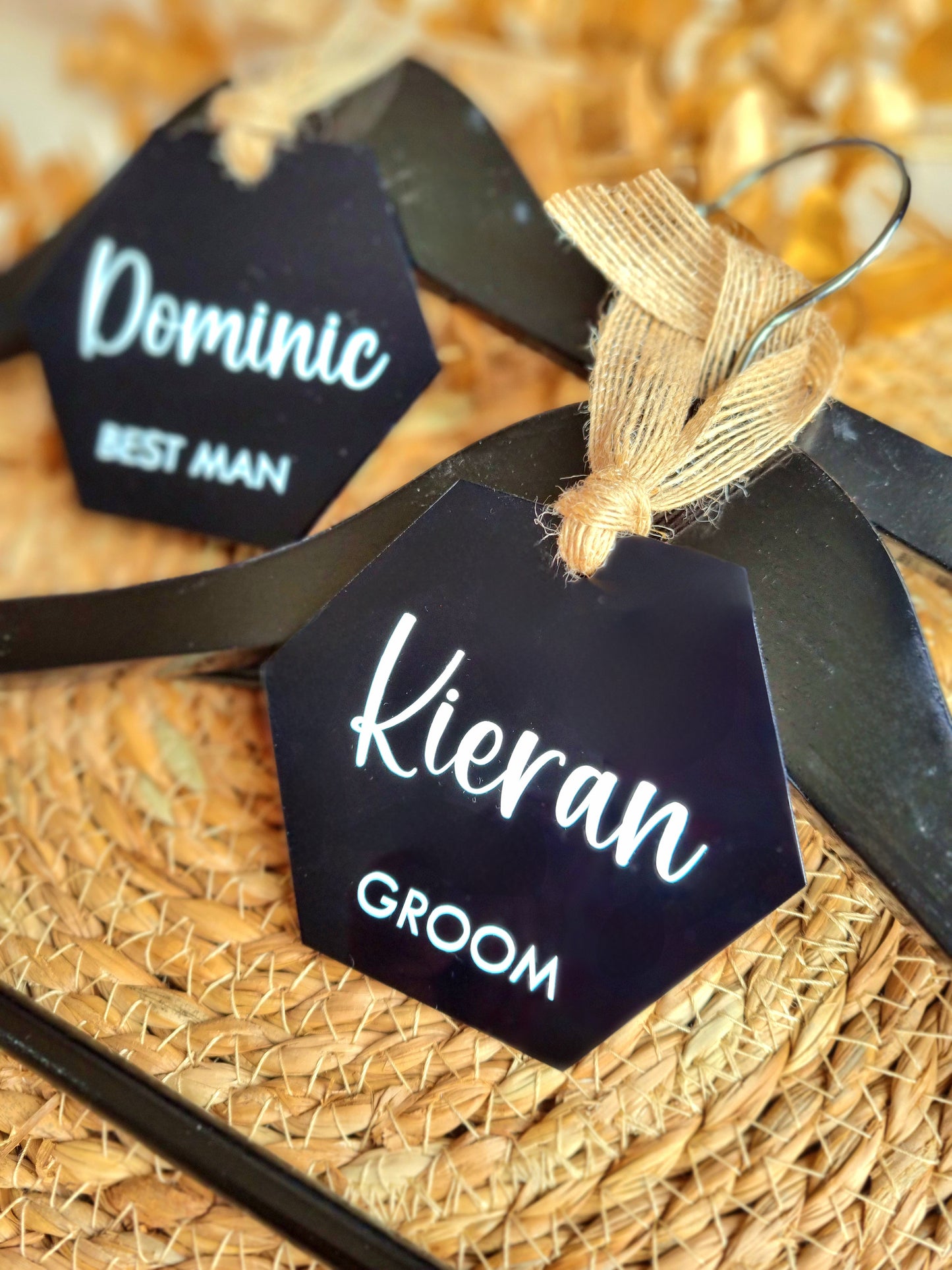 Groomsman Hanger Tags