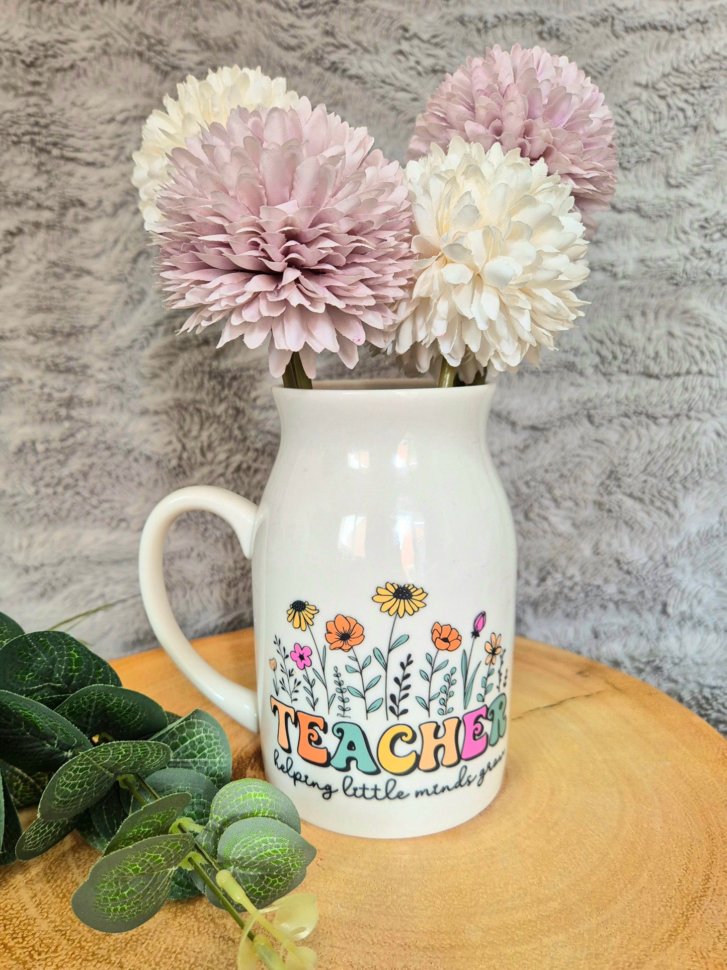 Helping Little Minds Grow Flower Jug