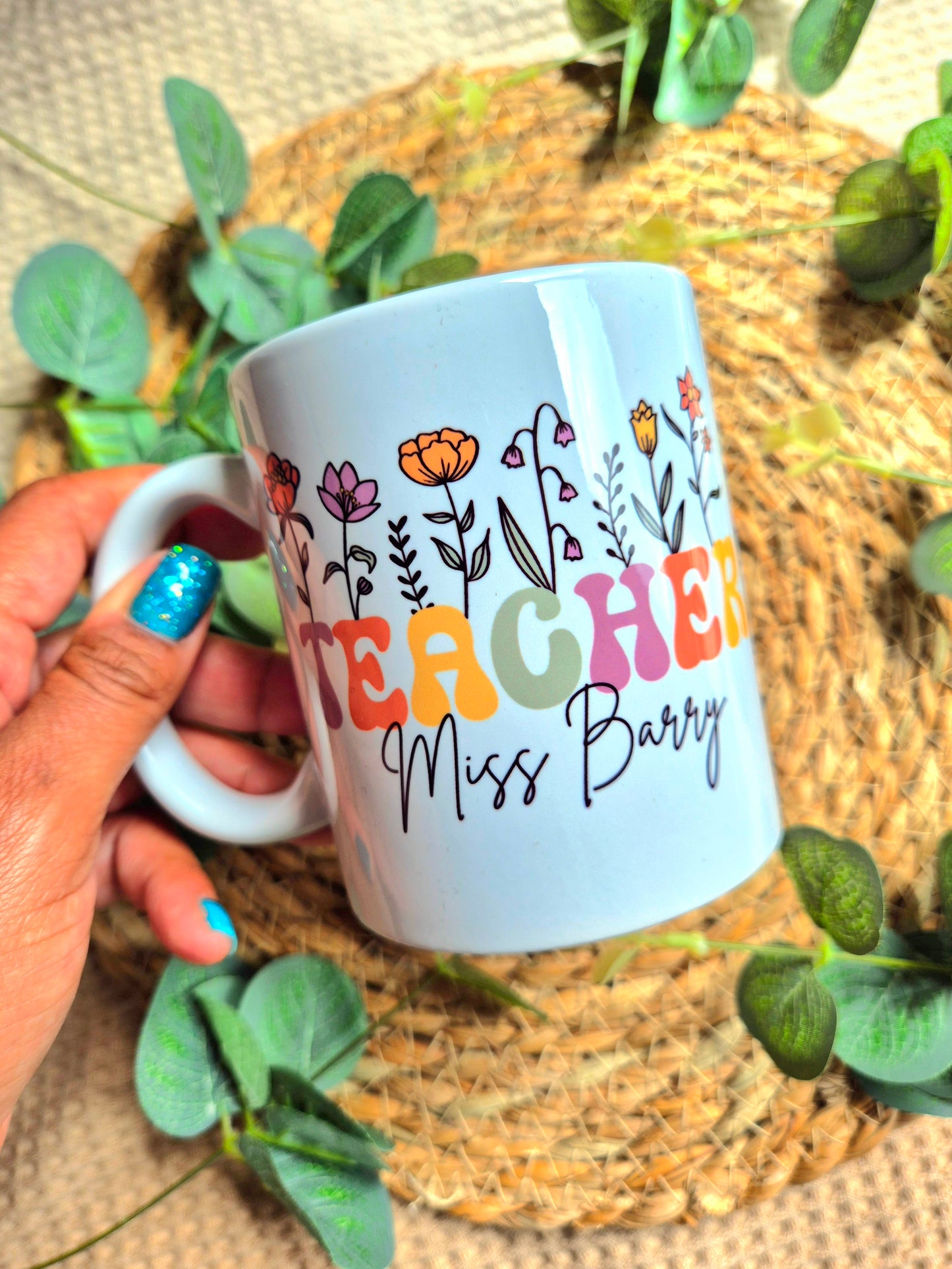 Wild Flowers Teacher Mug