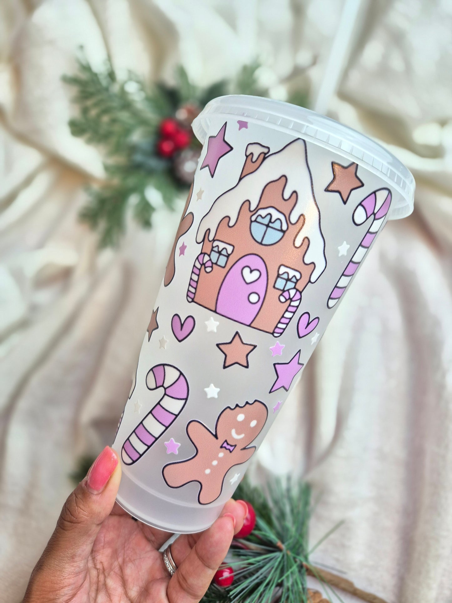 Festive Gingerbread Cold Cup