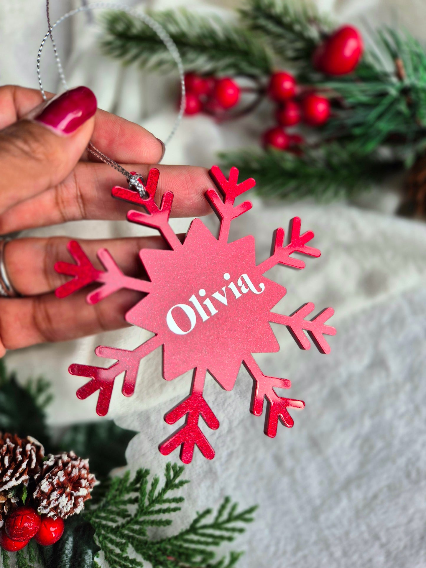 Personalised Snowflake Decoration