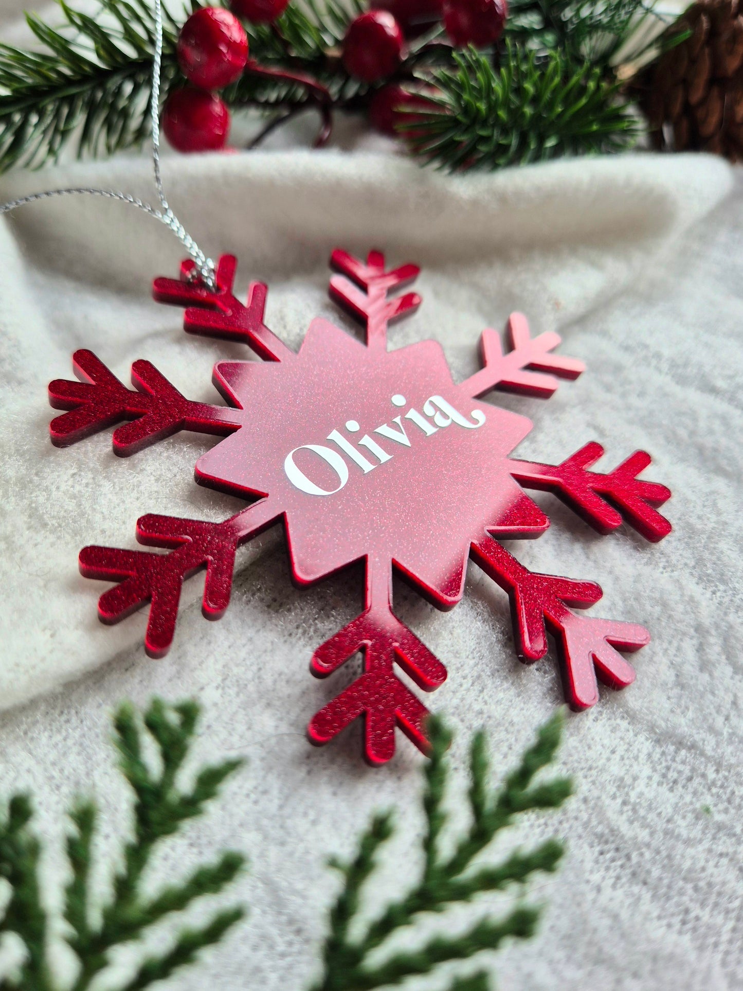 Personalised Snowflake Decoration