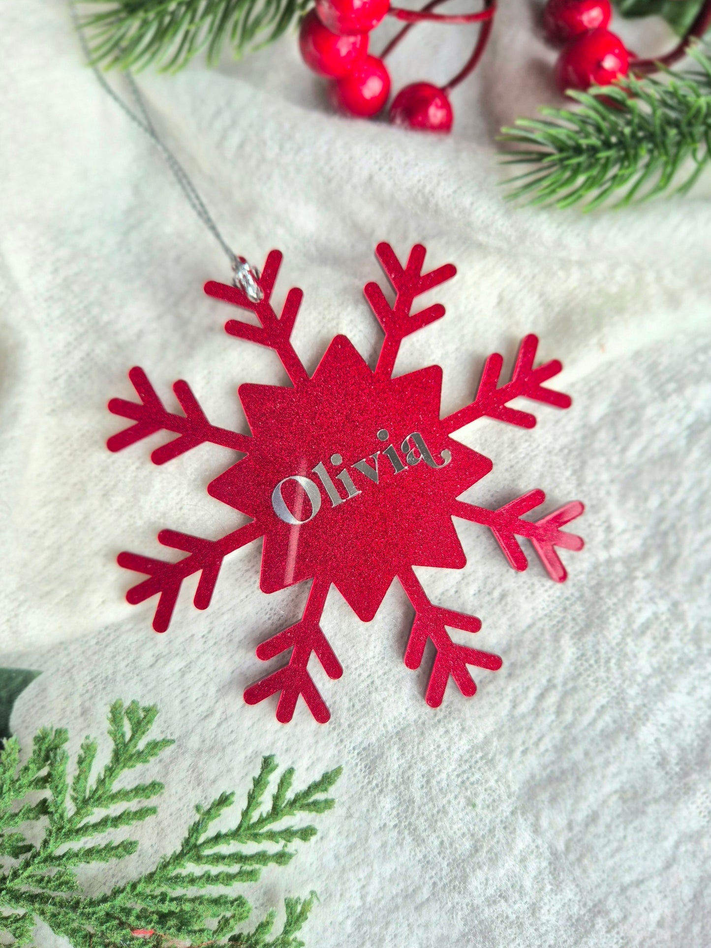 Personalised Snowflake Decoration