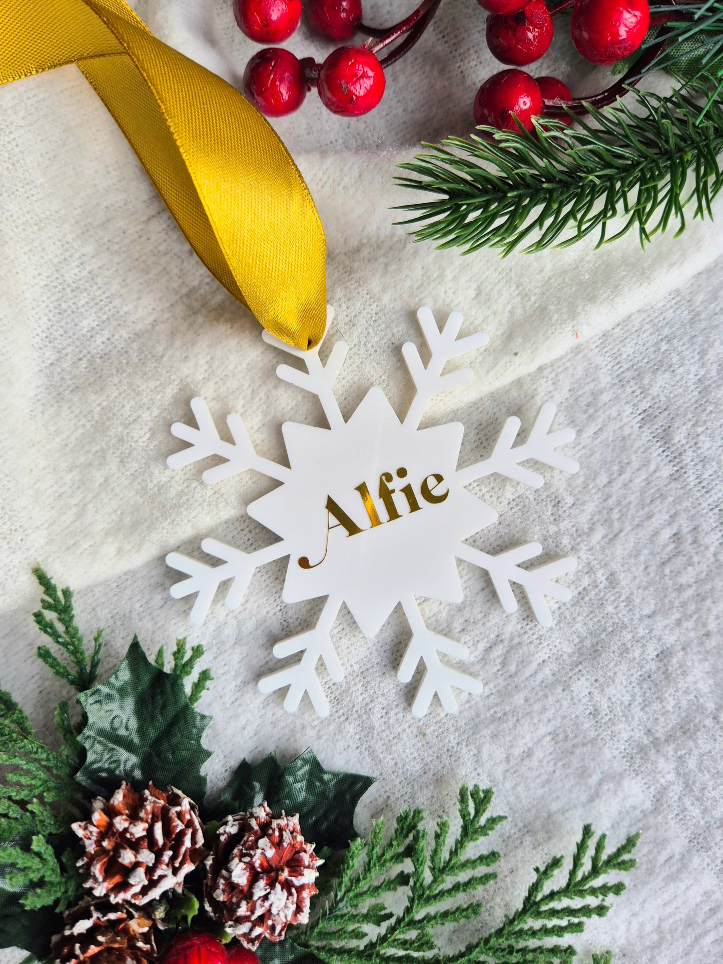 Personalised Snowflake Decoration