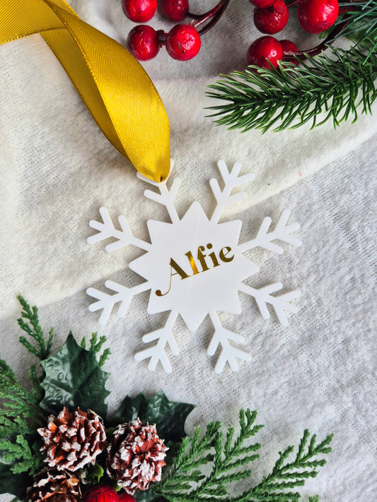 Personalised Snowflake Decoration