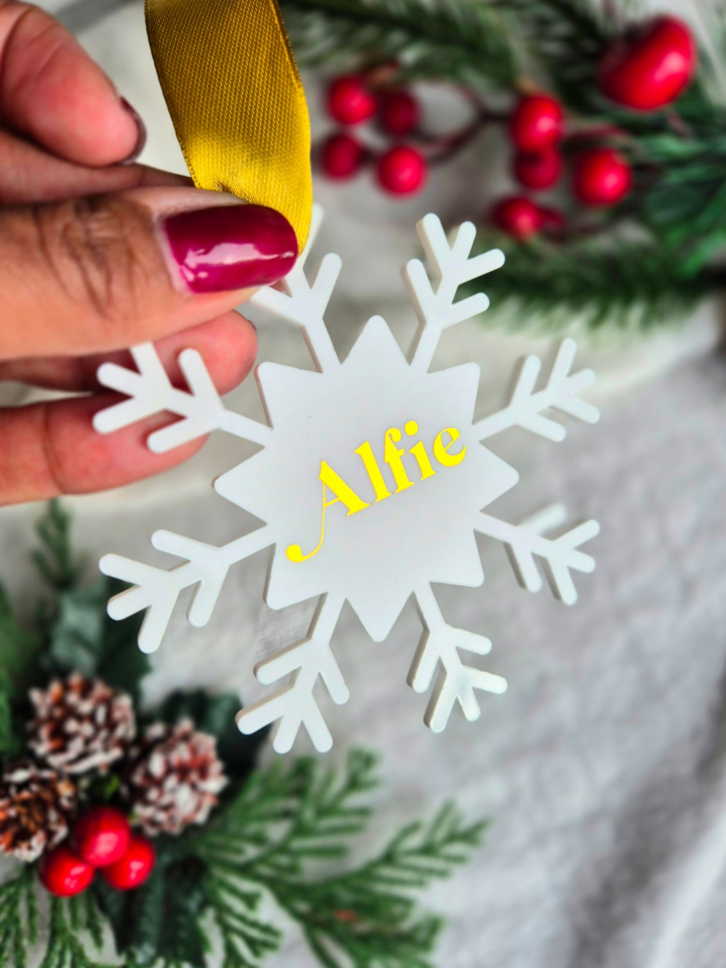 Personalised Snowflake Decoration