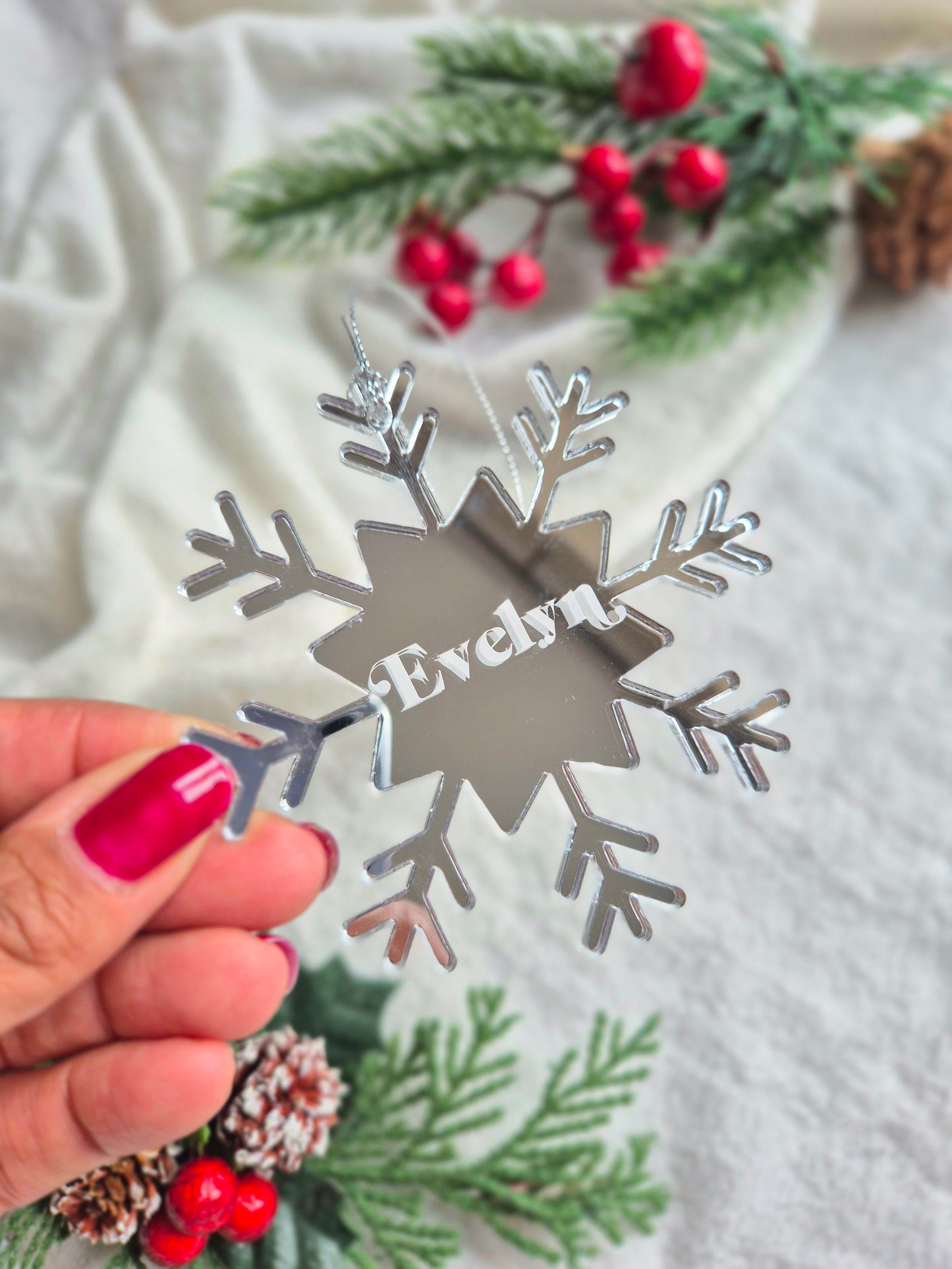 Personalised Snowflake Decoration