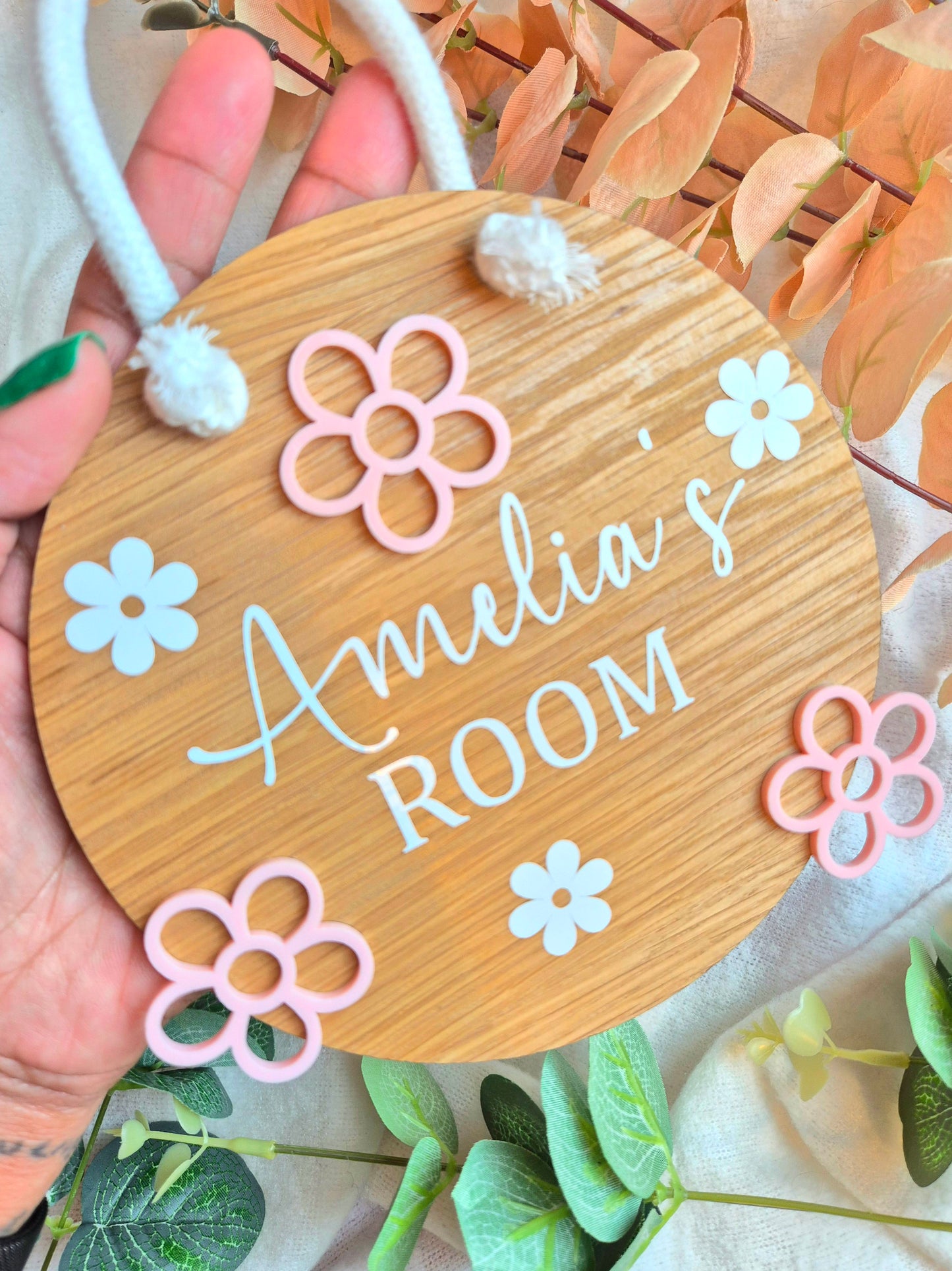 Flower Bedroom Sign