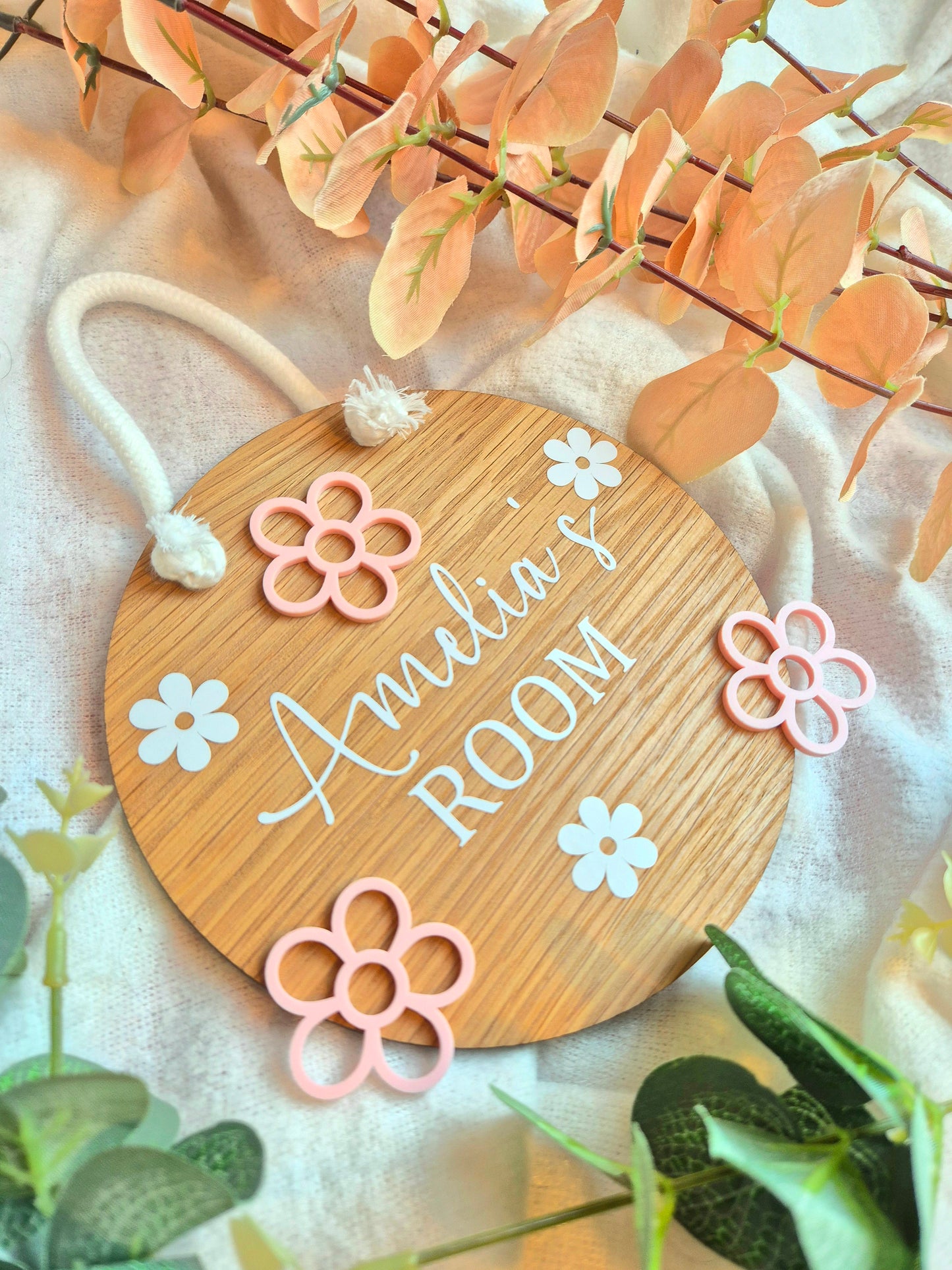 Flower Bedroom Sign