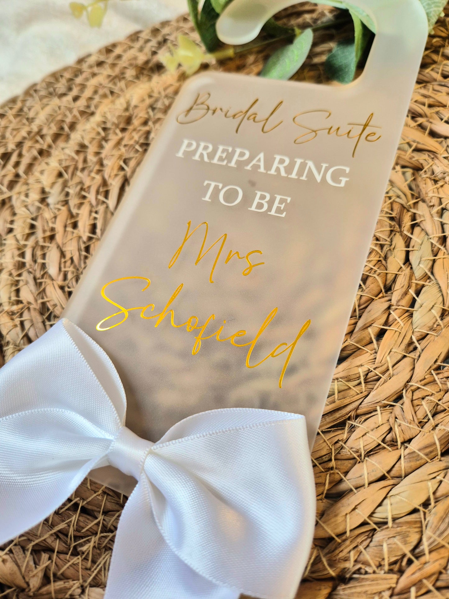 Wedding Day Door Hanger