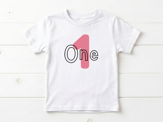 Simple 1st Birthday T-Shirt