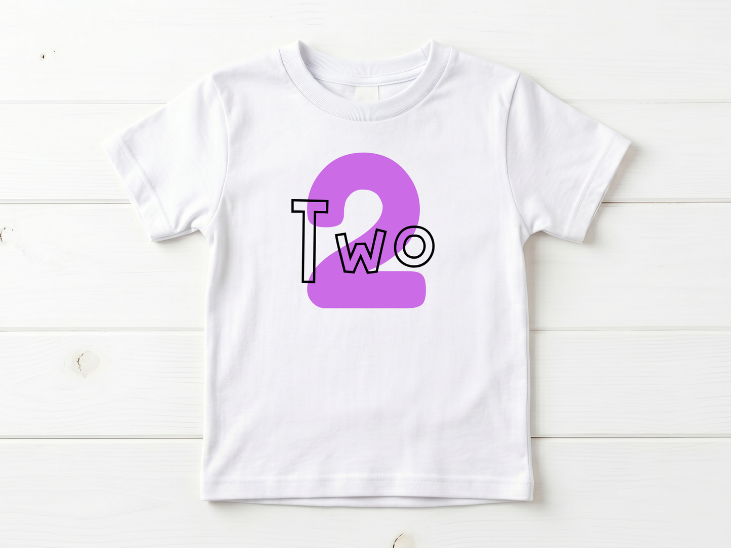 Simple 2nd Birthday T-Shirt