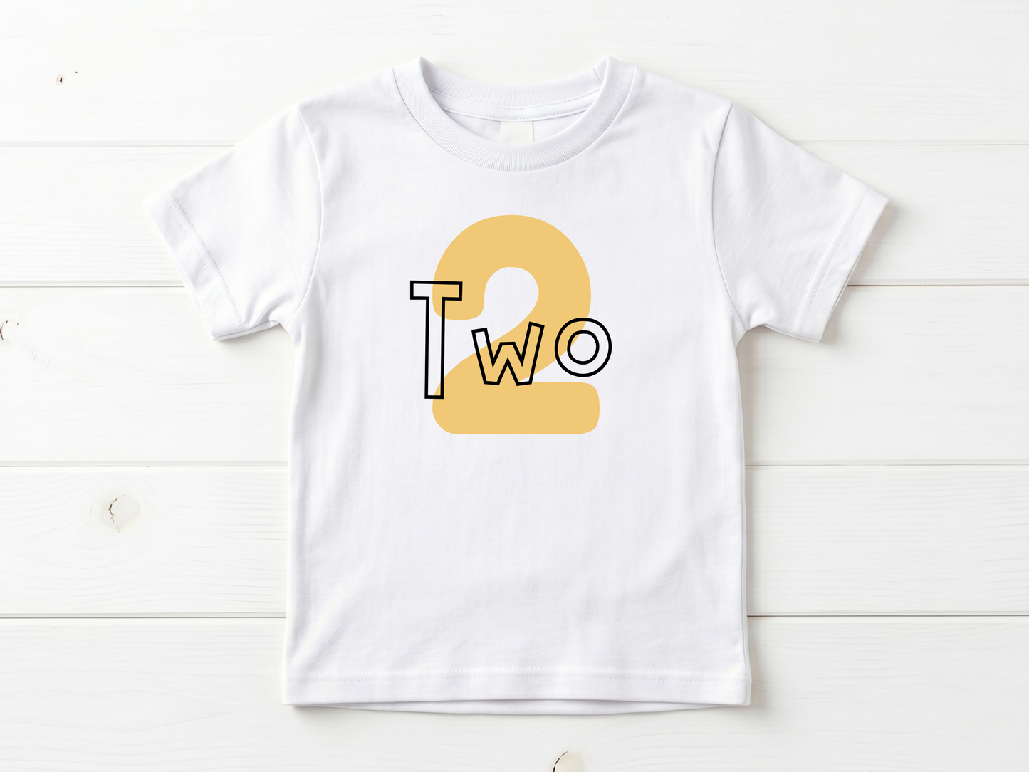 Simple 2nd Birthday T-Shirt