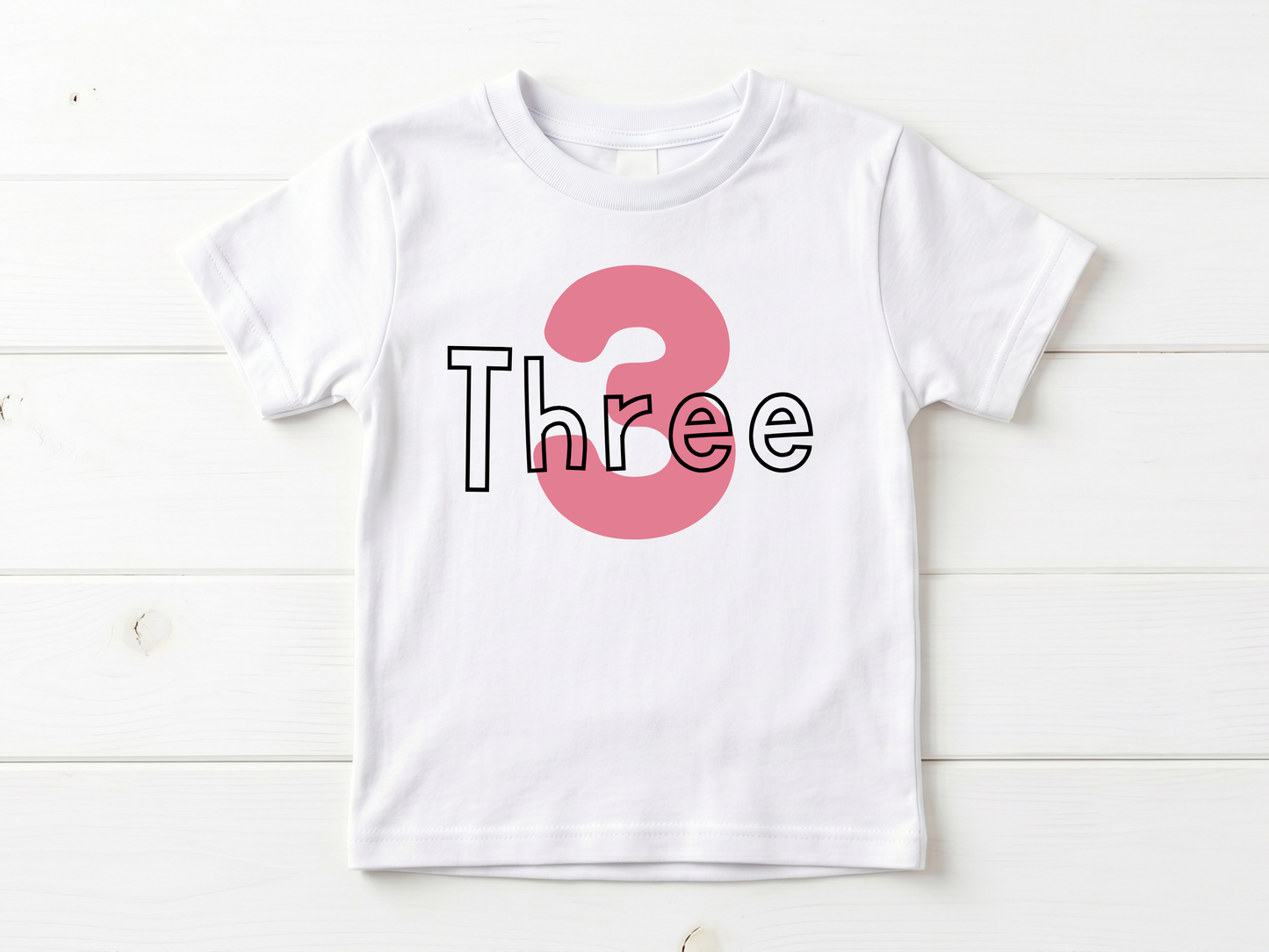 Simple 3rd Birthday T-Shirt