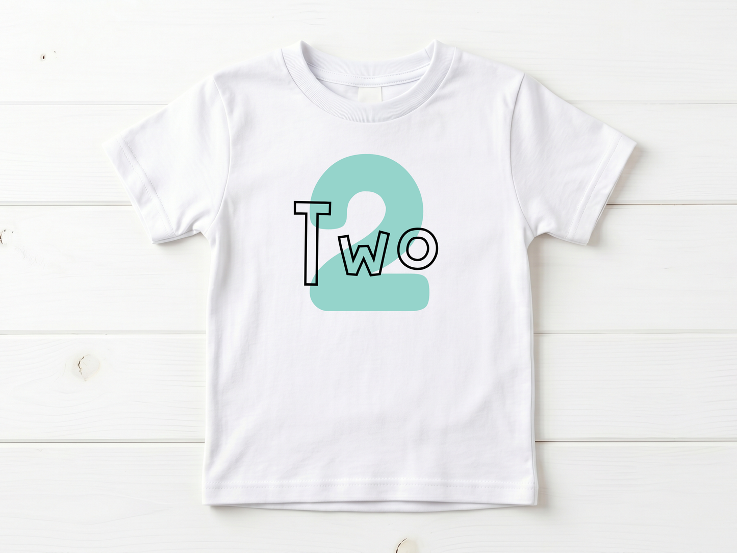 Simple 2nd Birthday T-Shirt
