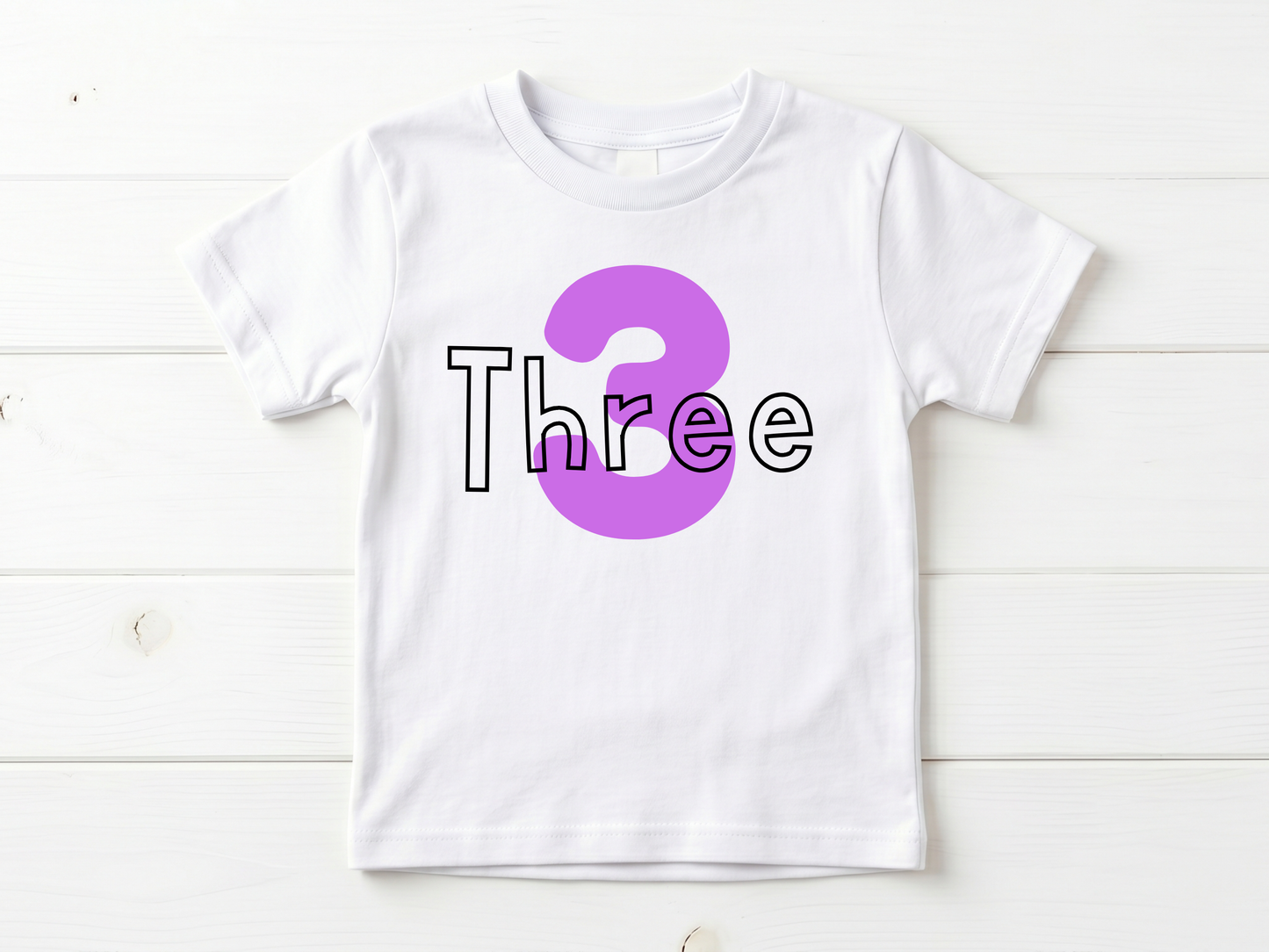 Simple 3rd Birthday T-Shirt