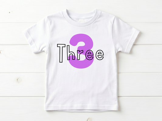 Simple 3rd Birthday T-Shirt