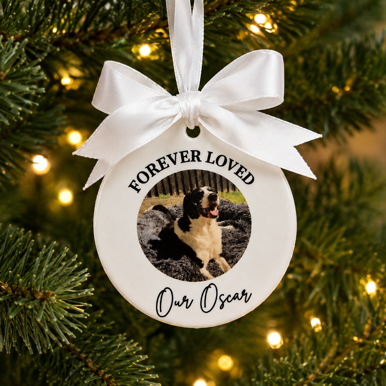 Forever Loved – Custom Pet Memorial Ornament