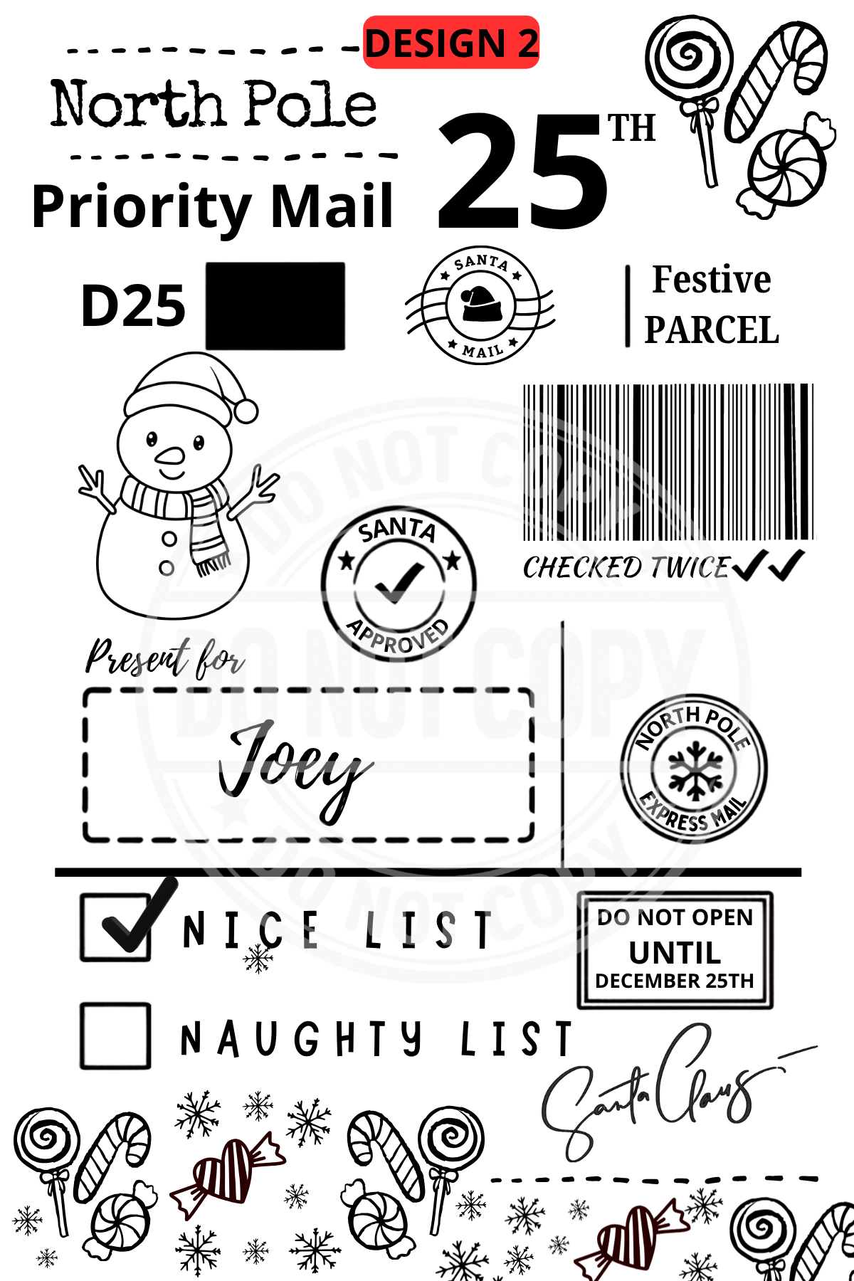 Christmas Labels